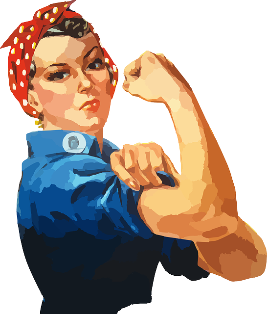 žena s bicepsy